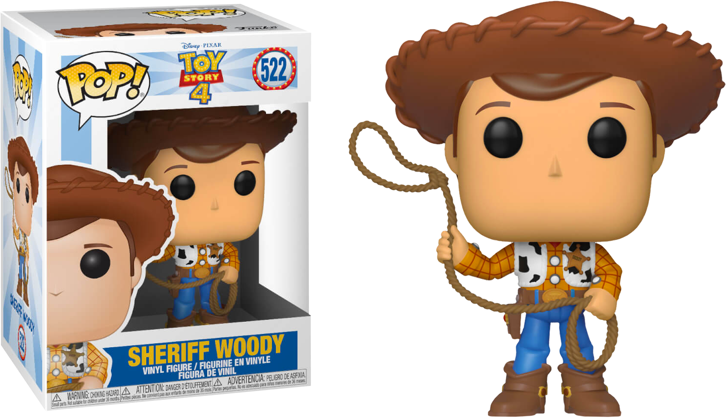 Disney/pixar Toy Story Sheriff Woody Funko Pop Vinyl - Funko Pop Toy Story 4 (1479x853), Png Download