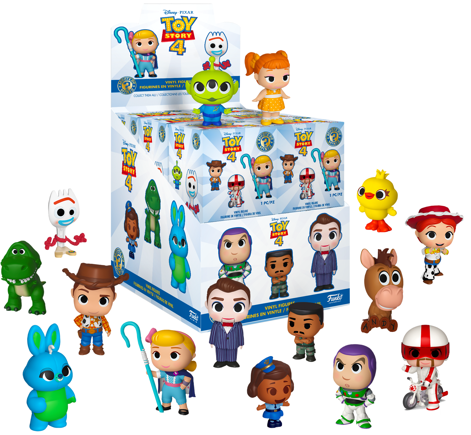Disney/pixar Toy Story Funko Mystery Mini Blind Box - Toy Story 4 Funko Mystery Minis (1600x1467), Png Download