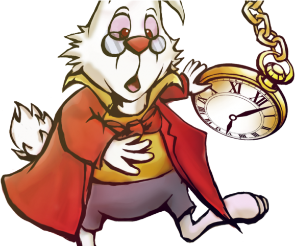 Alice In Wonderland Clipart Wonderland Key Png - Alice In Wonderland White Rabbit Character (640x480), Png Download