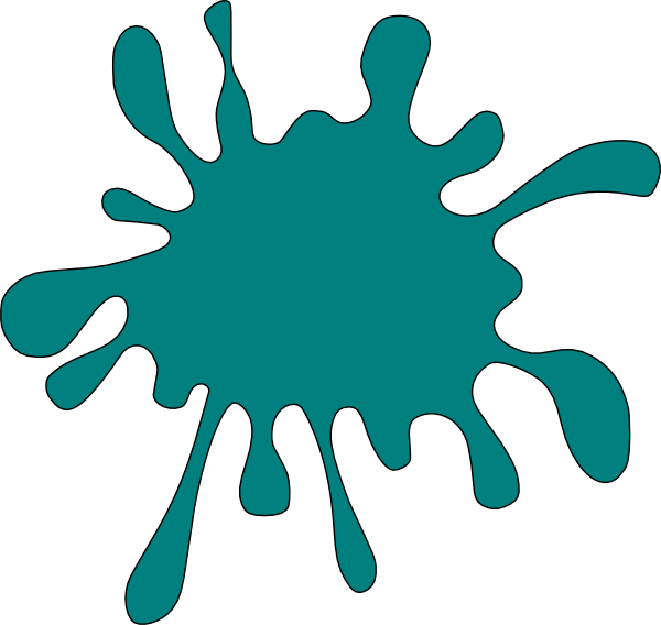Red Paint Splatter Clipart (600x568), Png Download