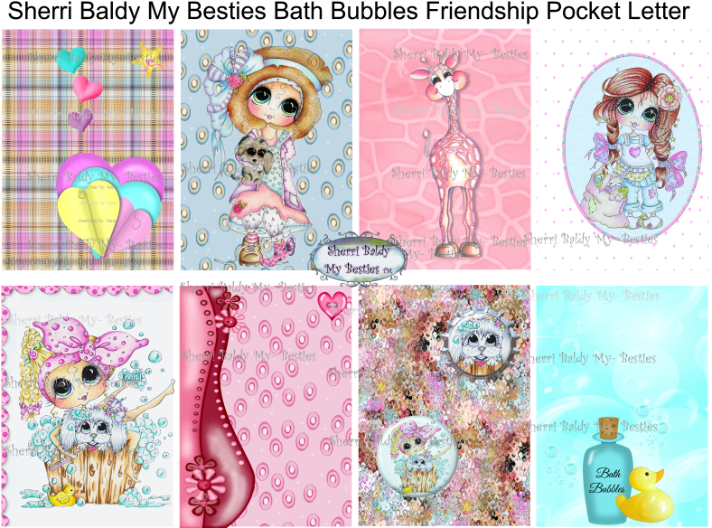 "puppy Bubble Bath Besties" Paper Pocket Letter Instant - Cartoon (828x640), Png Download