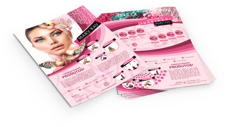 Modelo Folheto Mary Kay - Panfleto Mary Kay Png (800x600), Png Download