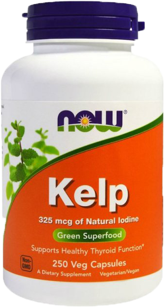 Kelp 325 Mcg Natural Iodine Now Foods - Now Magnesium Citrate 180 (800x800), Png Download