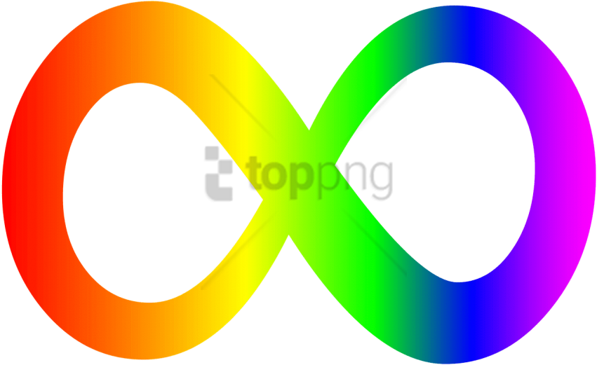 Free Png Infinity Symbol Rainbow Png Image With Transparent - Autism Infinity Symbol (850x657), Png Download