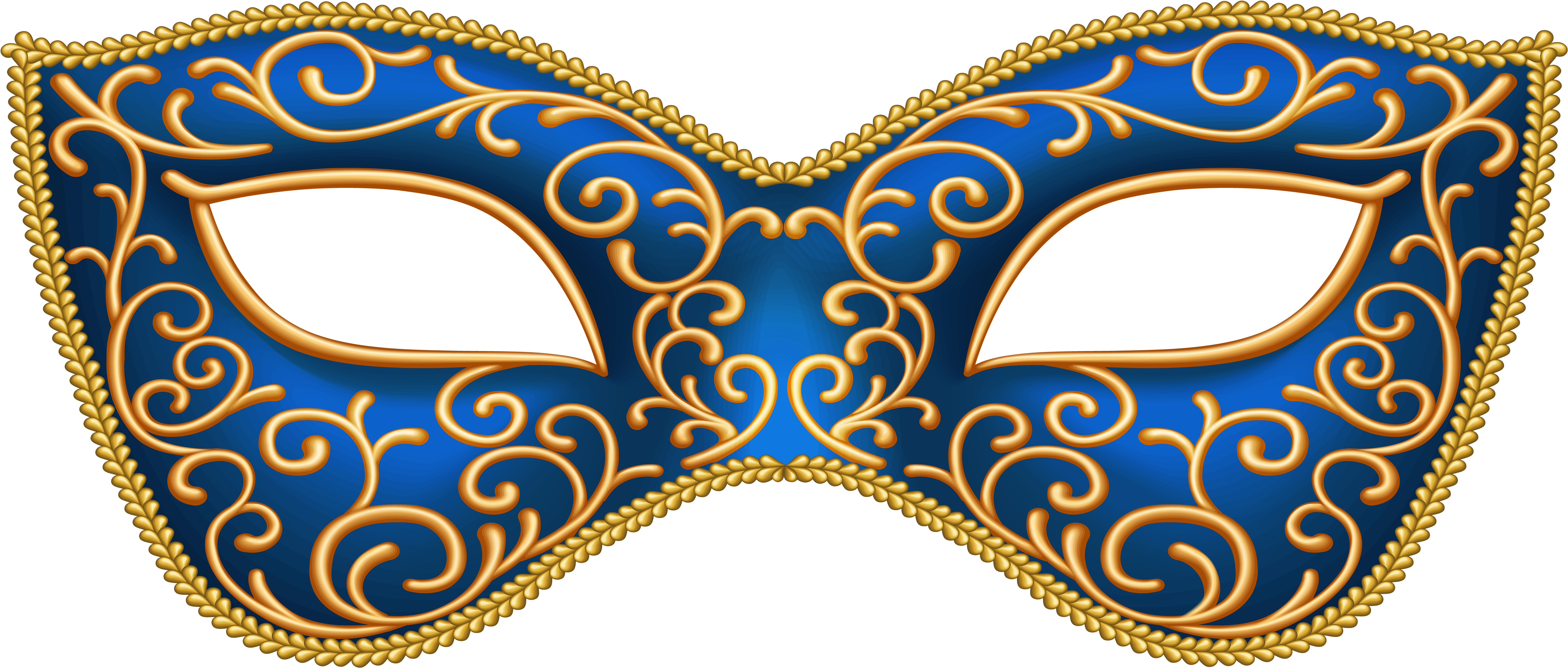 View Full Size - Green Carnival Mask (5000x2173), Png Download