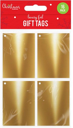 Christmas Foil Gift Tags - Box (800x620), Png Download