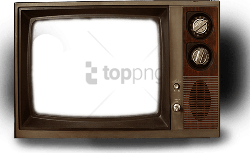 Free Png Download Old Television Transparent Png Images - Old Tv Frame Png (850x522), Png Download