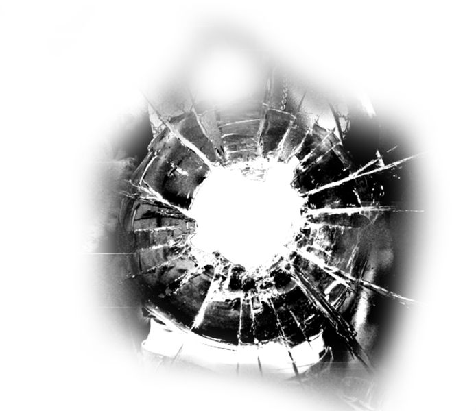 Share This Image - Bullet Hole Psd (694x600), Png Download
