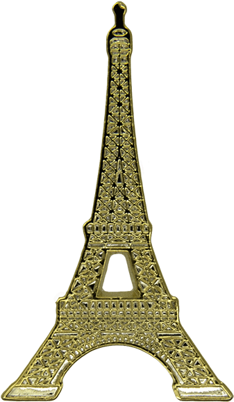 Eiffel Tower Pin, Gold - Eiffeltoren Png (600x600), Png Download