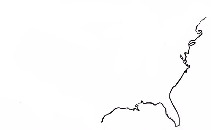 United States Map Outline - High Resolution United States Outline Map (736x456), Png Download