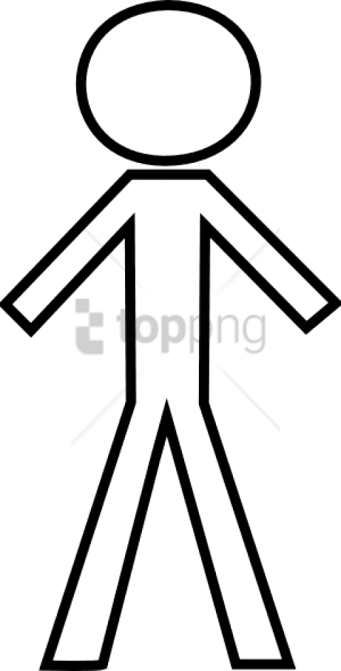 Stick Figure Clip Art (480x943), Png Download