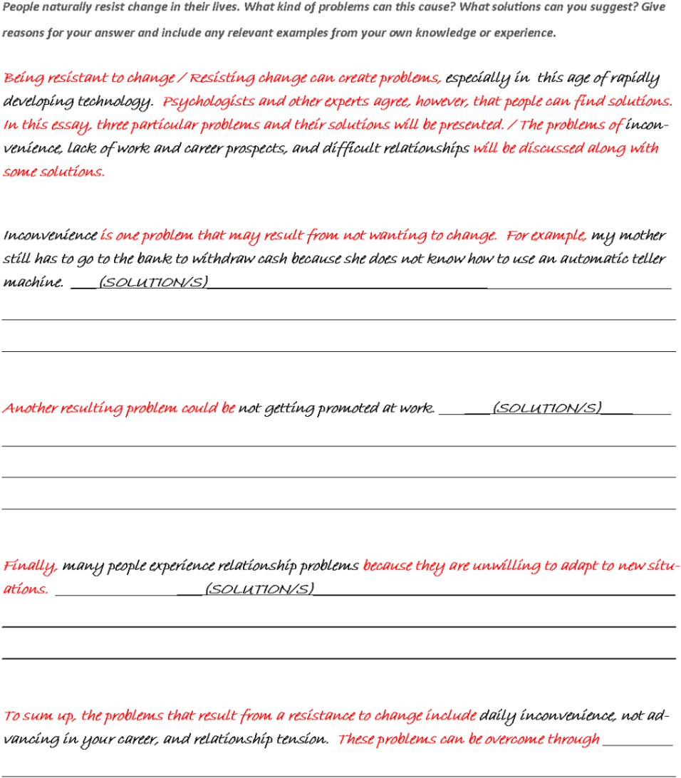 Problem Solving And Critical Thinking - Ielts Template For Writing (960x1417), Png Download