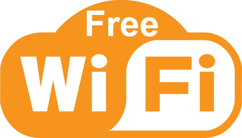 Hotspot, Wifi, Hotel, Text, Orange Png Image With Transparent - Orange Wifi Logo Png (800x457), Png Download
