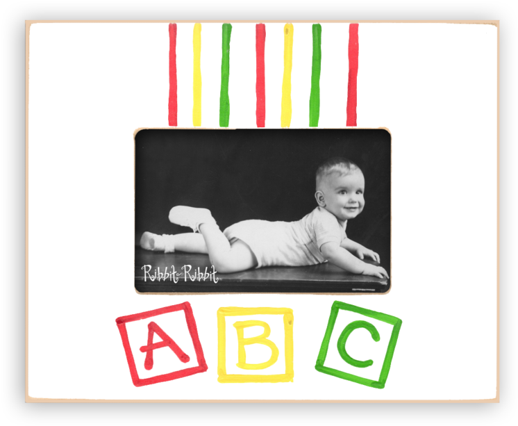 Wood Blocks Initials - Picture Frame (1024x1024), Png Download