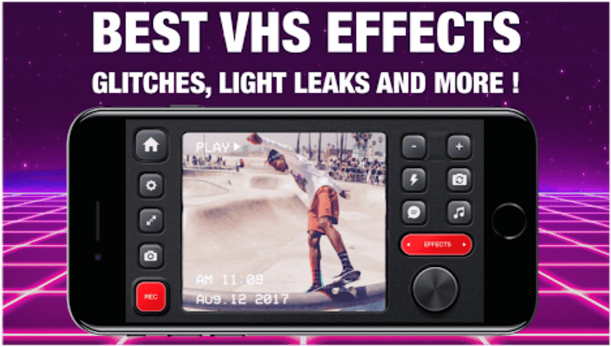 Rad Vhs- Glitch Camcorder Vhs Vintage Photo Editor - Rad Vhs (1020x574), Png Download