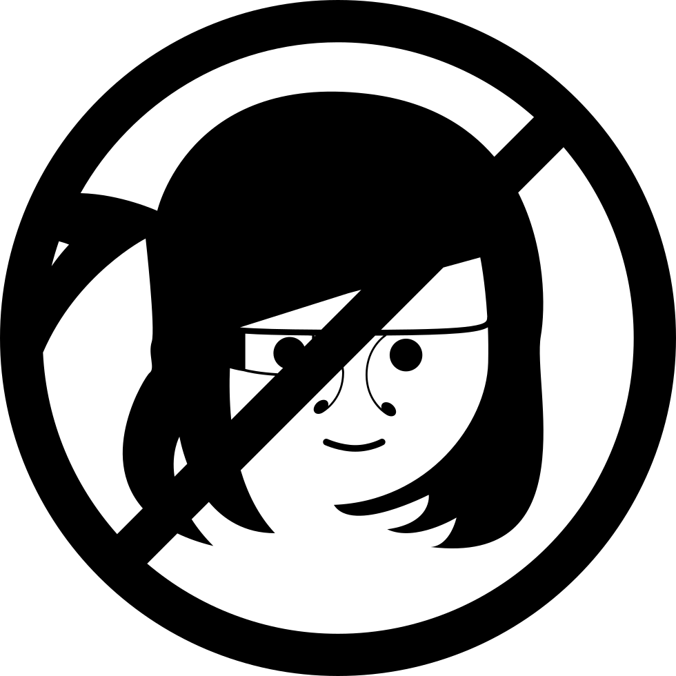 Google Glasses On Children Not Allowed Signal Comments - No Se Permiten Niños (980x980), Png Download