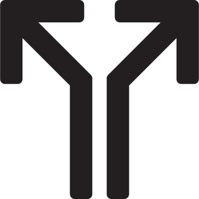 Split Arrows Vector - Split Arrow Png - Free Transparent PNG Download ...