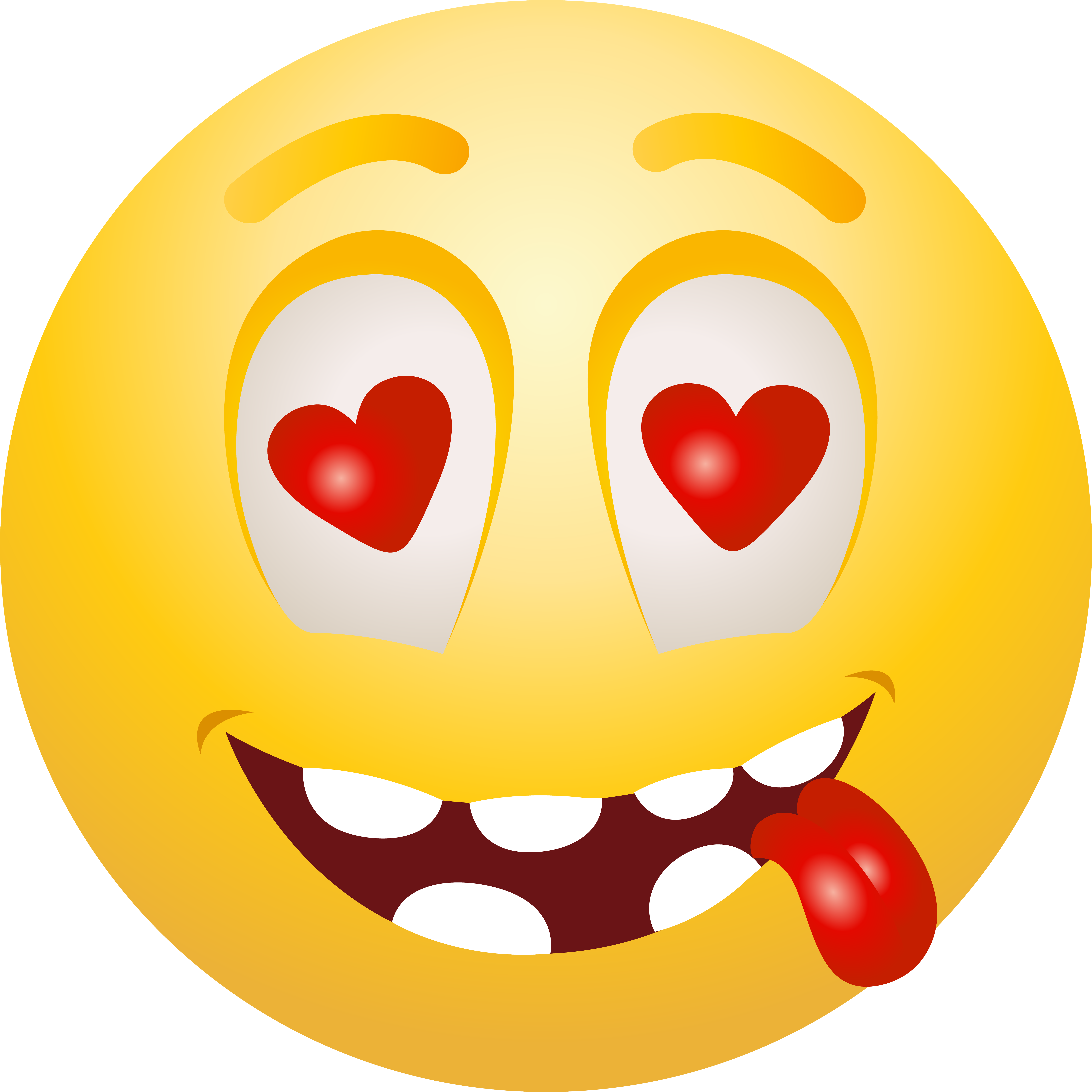 In Love Emoticon Png Clip Art (8000x8000), Png Download