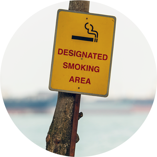 Smokers Are Not Allowed To Smoke In Front Of Doorways - National Marker Company S1p No Smoking Sign (545x545), Png Download