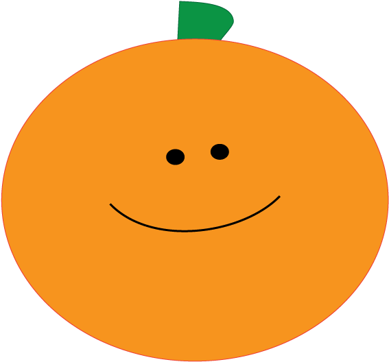 Cute Pumpkin Clip Art - Halloween Clip Art (596x547), Png Download