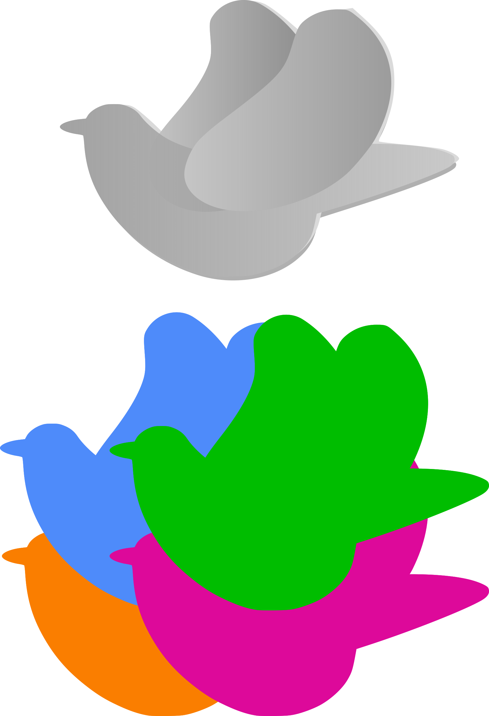 This Free Icons Png Design Of 5 Palomas (1641x2400), Png Download