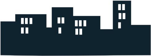 Skyline Buildings Svg Clip Arts 600 X 268 Px (600x268), Png Download