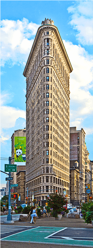 Flatiron Building In Manhattan Door Mural Buildings - Flatiron Building (800x800), Png Download