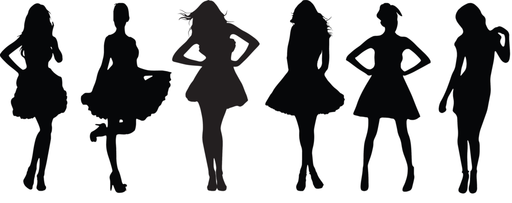 Lbd Sillouette Transparent Background Cropped - Little Black Dress Contest (1000x397), Png Download