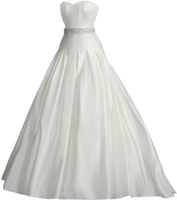 Wedding Dress Transparent Clothing Image - Wedding Dress Without Background (400x400), Png Download