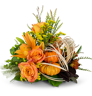 Abundant Cornucopia - Floristry (368x460), Png Download
