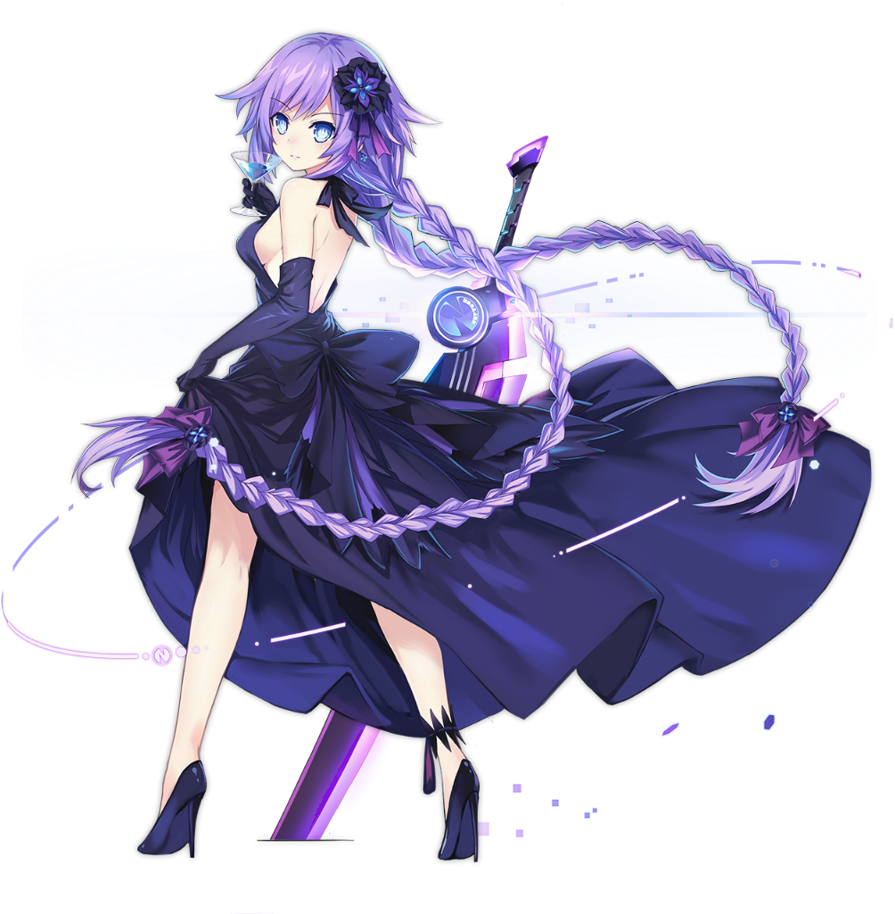 Azurlane-purple Heart Dress - Purple Heart Azur Lane (1024x1024), Png Download