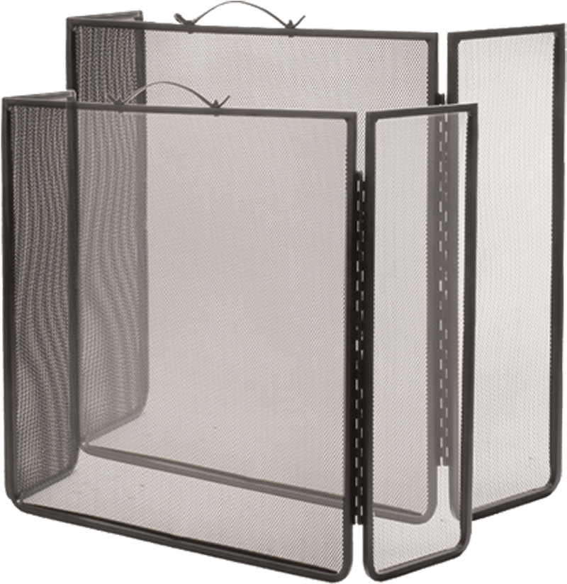 3 Panel Fire Screen - Glass Fireguard (1000x1000), Png Download