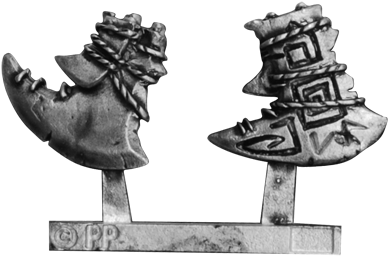 Ghetorix Headdress - Bronze Sculpture (400x400), Png Download