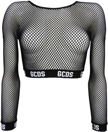 Fishnet Crop Top Gcds (600x600), Png Download