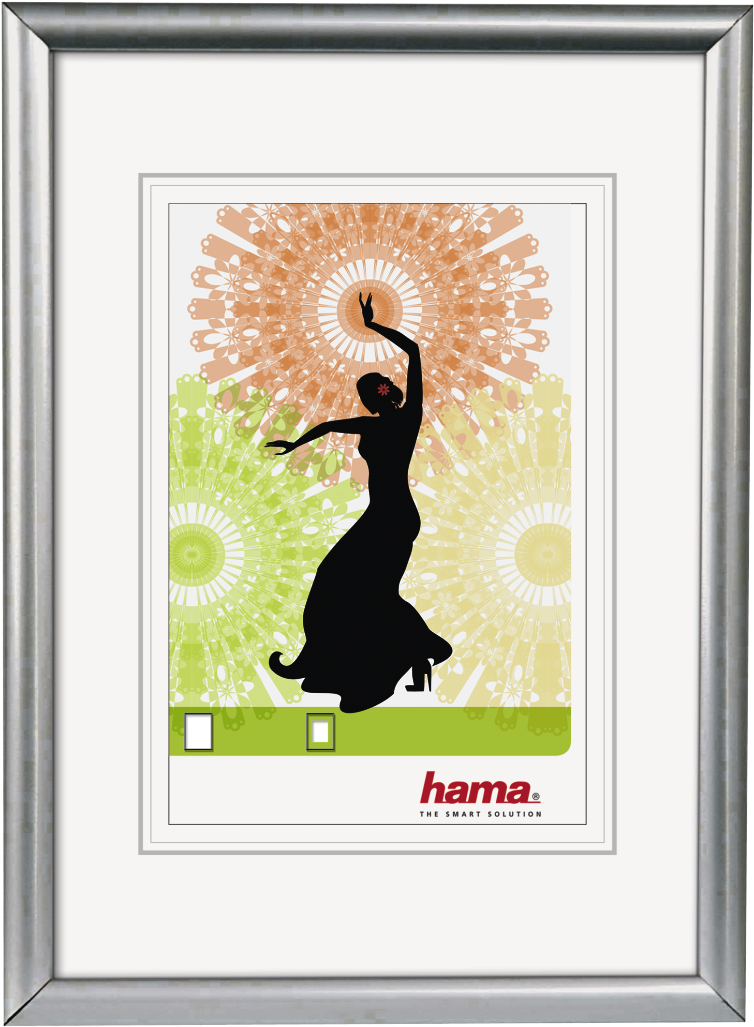 "madrid" Plastic Frame, Silver, 13 X 18 Cm - Hama Madrid Silver 30x45 Plastic Frame 66778 (1100x1100), Png Download