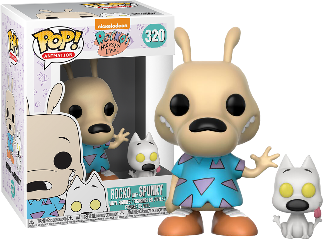 Rocko With Spunky - Rocko's Modern Life Funko Pop (1110x783), Png Download