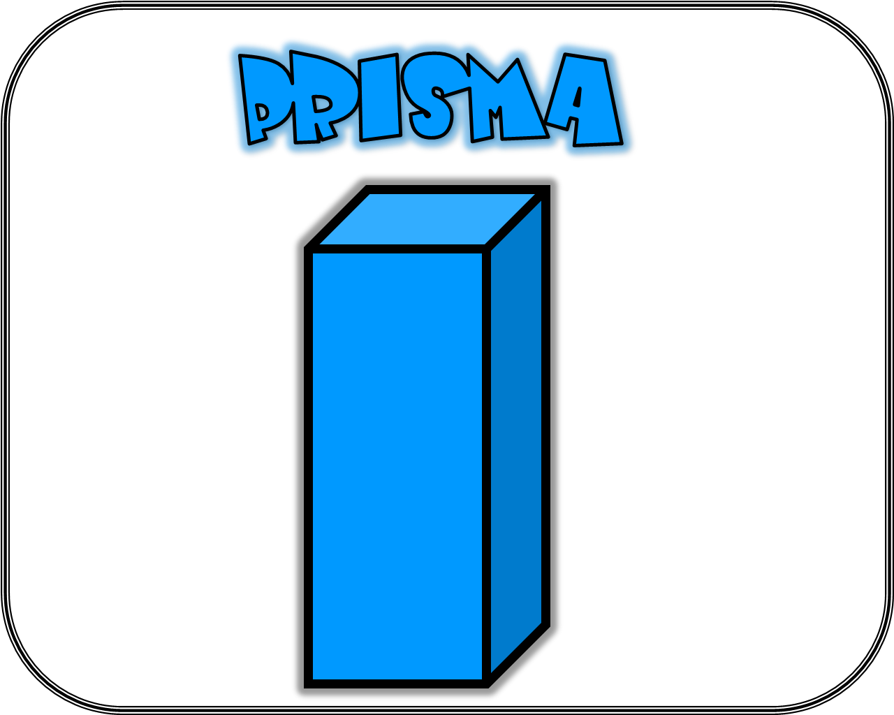 Carteles De Las Figuras Geom Tricas Prisma - Prisma Para Niños (1281x1038), Png Download
