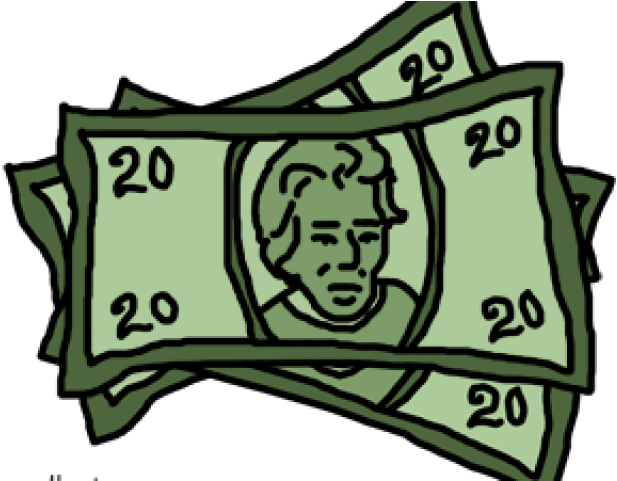 Cliparts $20 Bill - United States Twenty-dollar Bill (640x480), Png Download