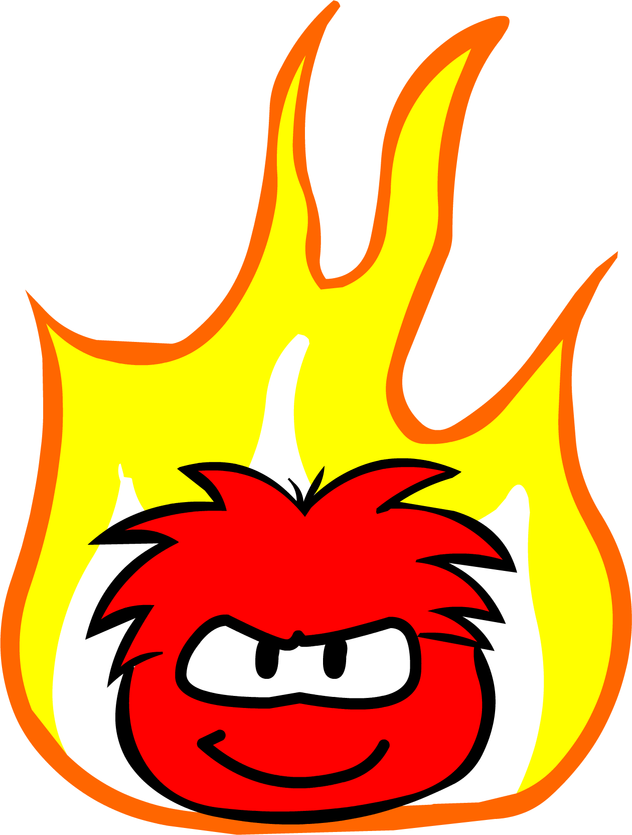 The Fair Great Puffle Circus Flying Fireball - Old Purple Puffle (1260x1663), Png Download