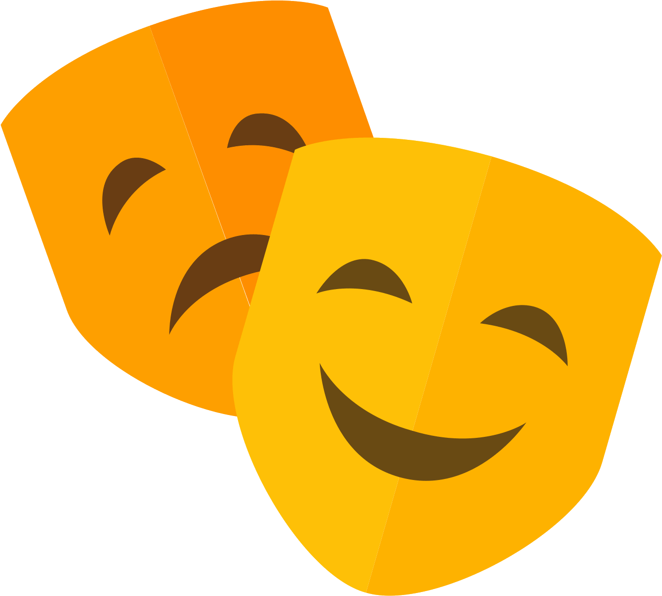 Theatre Mask Icon - Theatre Masks Png (1600x1600), Png Download