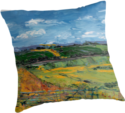 Rural Oxfordshire By F - Cushion (550x550), Png Download