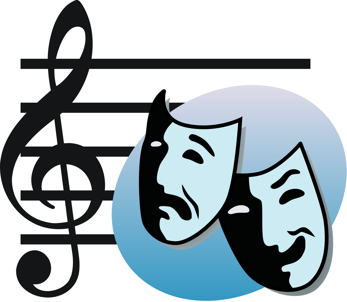 Masks Clipart Musical Theatre - Musical Theater Clipart (1175x1024), Png Download