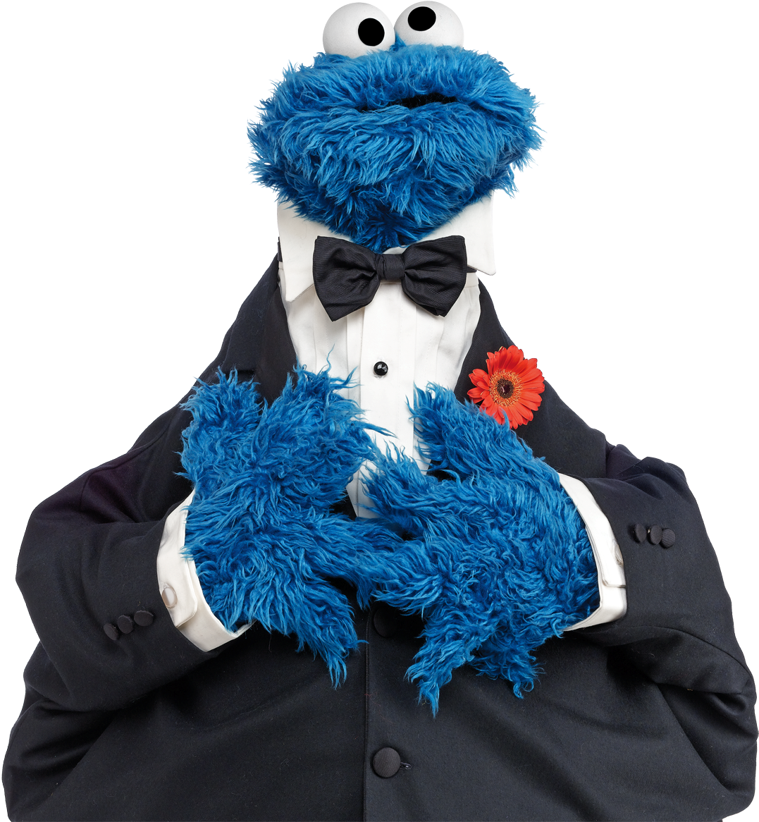 All Posts Tagged - Cookie Monster In A Suit (1077x1166), Png Download