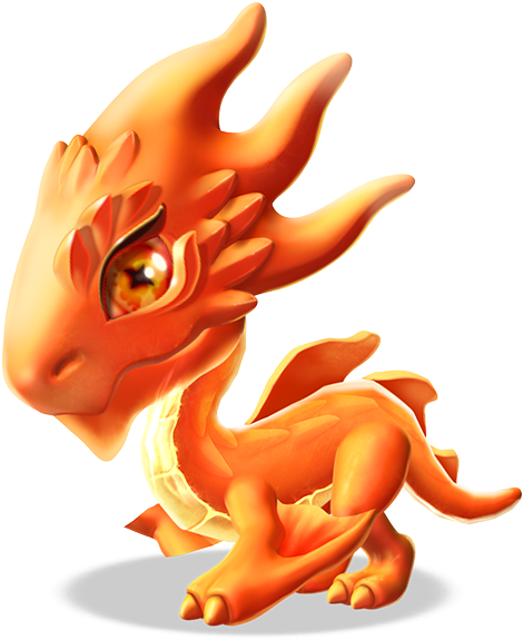 Fireball Dragon Baby - Dragon (479x584), Png Download