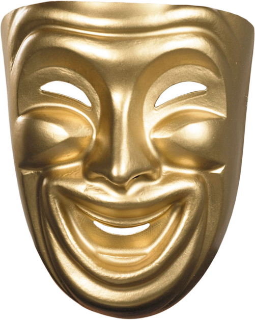 Laughing Mask Png Png Freeuse Library - Mascara Del Teatro Griego (500x793), Png Download