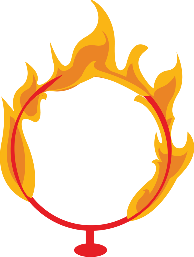 Graphic Black And White Download Minus Say Hello The - Fire Ring Clip Art (681x900), Png Download
