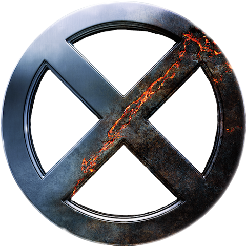 3d X Men Logo (480x480), Png Download