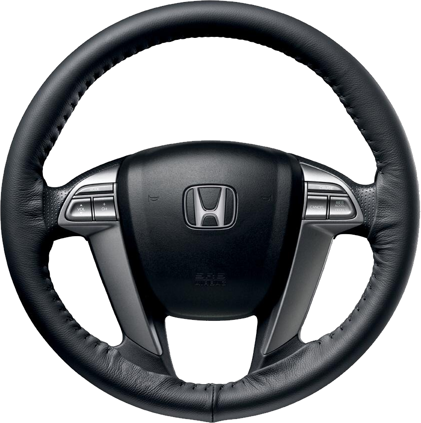 Steering Wheel Png Image - Leather Steering Wheel Png (845x849), Png Download