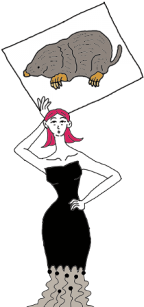 Mole - Drawing (450x450), Png Download