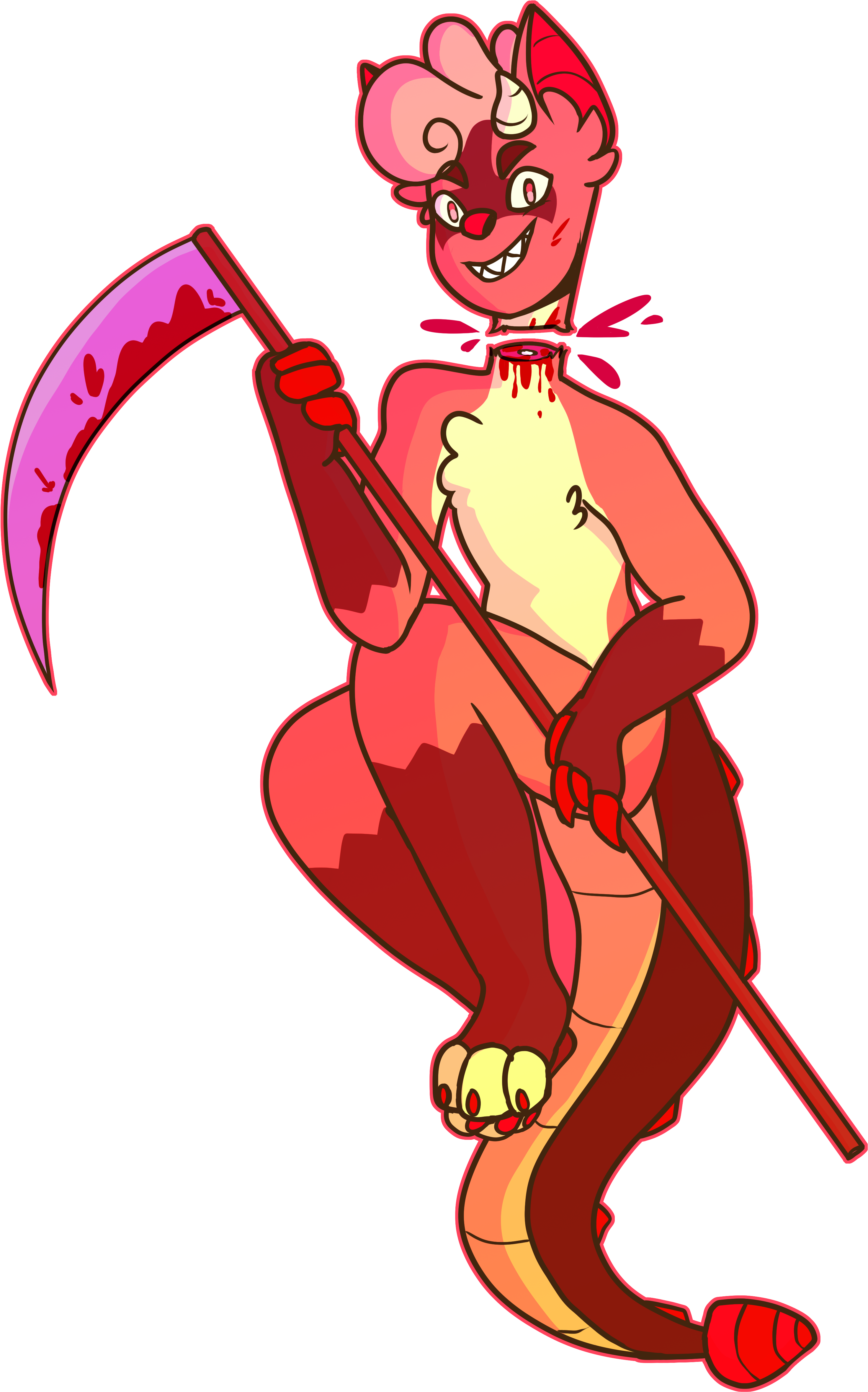 Scary - Cartoon (3197x4898), Png Download